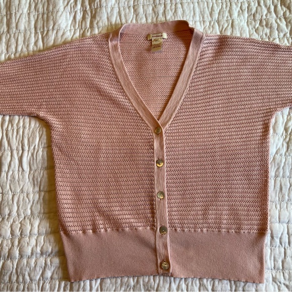 Sundance pink lightweight cardigan sweater - Picture 2 of 7